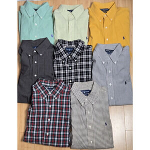 Polo Ralph Lauren Long Sleeved Button Up Shirts Mens XL Blake Lot Of 8 Excellent